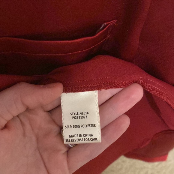 Red button blouse XS - Picture 5 of 8